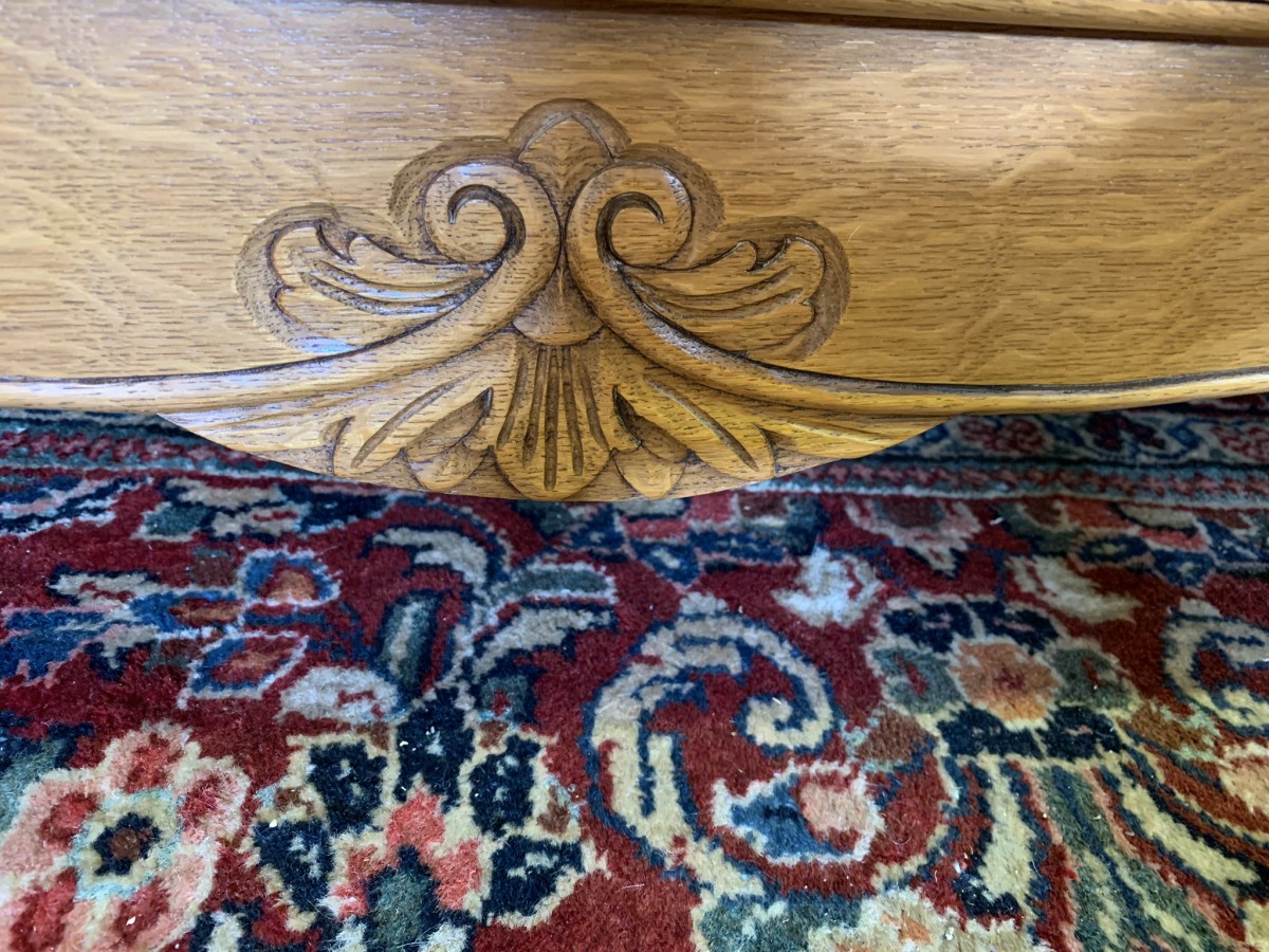 Outstanding Quality French Carved Oak Five Door Breakfront Armoire/wardrobe - Image 17