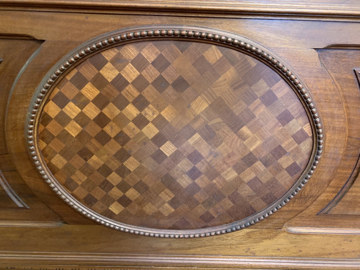 Outstanding Quality French Antique Carved Walnut Double Bed Circa 1900 - Image 10