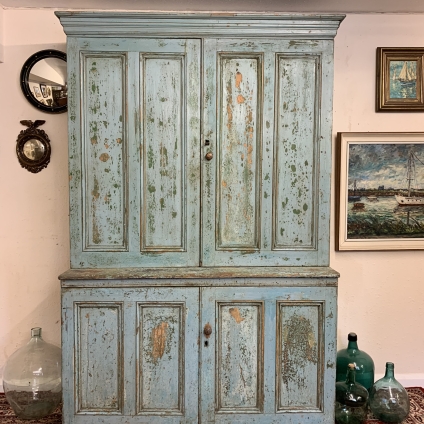 Stunning Victorian Pine Estate/housekeepers Cupboard Circa 1860