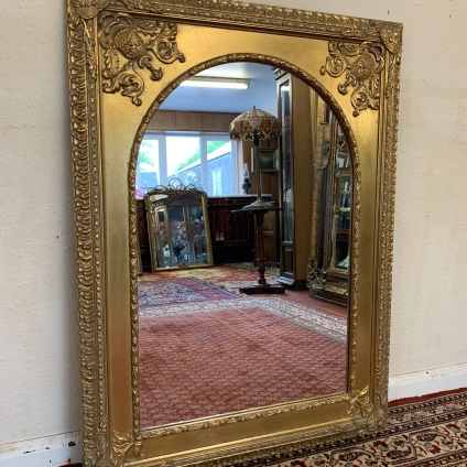 Fantastic Large Decorative Gilt Framed Arched Mirror