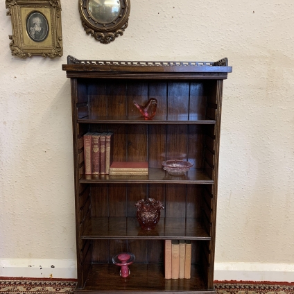 Fantastic Quality Mahogany Neat Size Open Bookcase
