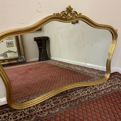 Impressive Large Gilt Shaped Mirror