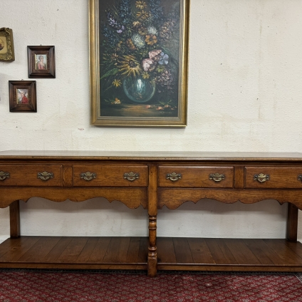 Outstanding Quality Large Oak Pot Board Dresser Base