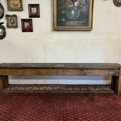 Fabulous Long Rustic Pine Bench