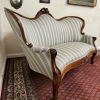 Stunning Antique Shaped Mahogany Upholstered Sofa Circa 1880 - Image 10