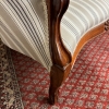 Stunning Antique Shaped Mahogany Upholstered Sofa Circa 1880 - Image 11