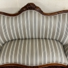 Stunning Antique Shaped Mahogany Upholstered Sofa Circa 1880 - Image 13
