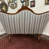 Stunning Antique Shaped Mahogany Upholstered Sofa Circa 1880 - Image 17