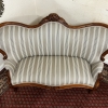 Stunning Antique Shaped Mahogany Upholstered Sofa Circa 1880 - Image 4