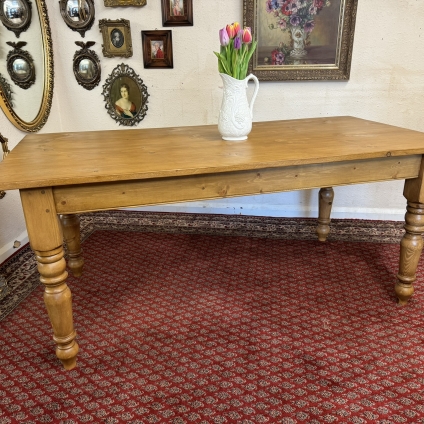 Fabulous Country Pine Farmhouse Kitchen Table