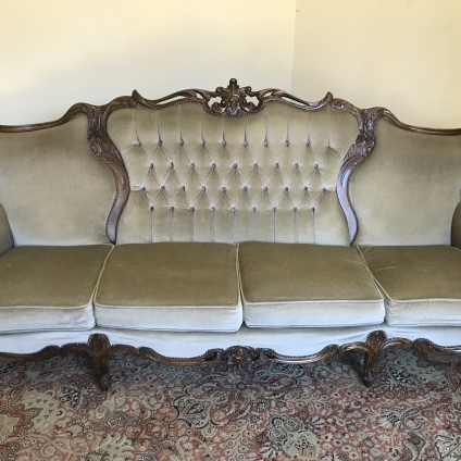 French Carved Oak Four Seater Settee - Now Sold