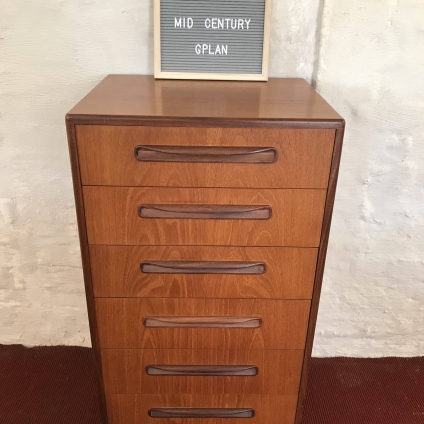 Fresco Tallboy Drawers By Victor Wilkins From G-plan 1960's - Now Sold
