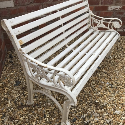 Victorian Cast Iron Garden Bench Circa 1880 - Now Sold
