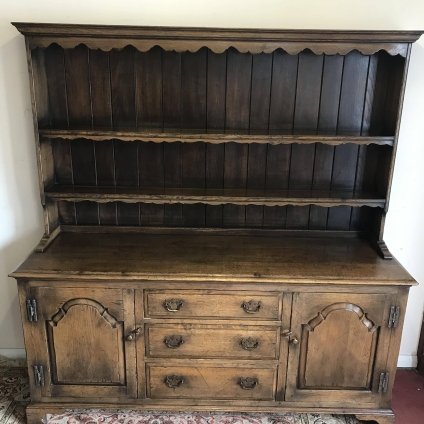 Top Quality Ipswich Oak Dresser With Plate Rack Back - Now Sold
