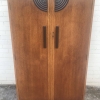 Art Deco Oak And Walnut Two Door Fitted Gentlemans Wardrobe - Now Sold