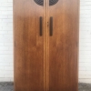 Art Deco Oak And Walnut Two Door Fitted Gentlemans Wardrobe - Now Sold - Image 11