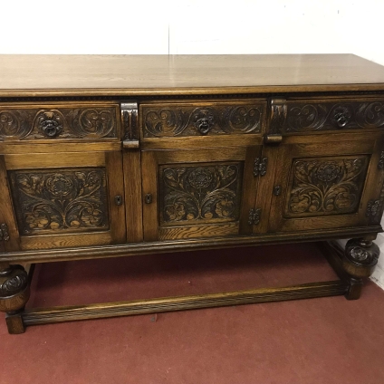 Top Quality Carved Oak Jaycee Dresser/sideboard - Now Sold