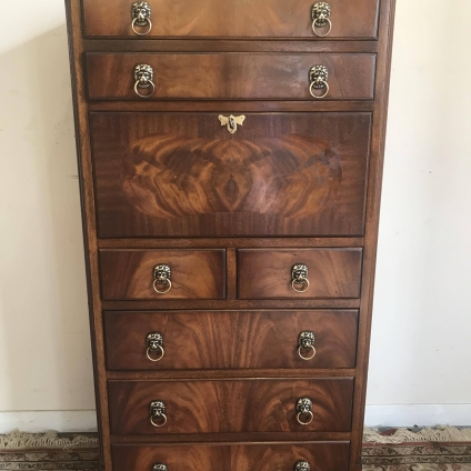 Outstanding Quality Bevan Funnel Mahogany Secretaire Chest - Now Sold