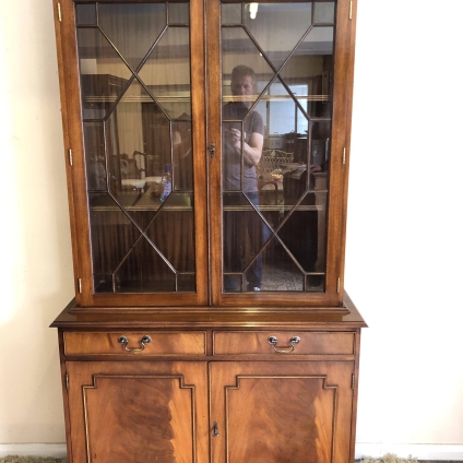 Fantastic Quality Mahogany Astral Glazed Bookcase/cabinet - Now Sold