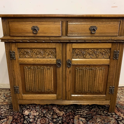 Charming Carved Oak Old Charm Dresser/sideboard/cupboard - Now Sold