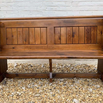 Original Pitch Pine Church Pew - Now Sold