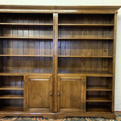 Outstanding Quality Solid Oak Sectional Bookcase - Now Sold