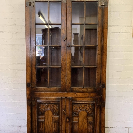 Fabulous Titchmarsh & Goodwin Carved Oak Two Door Bookcase - Now Sold