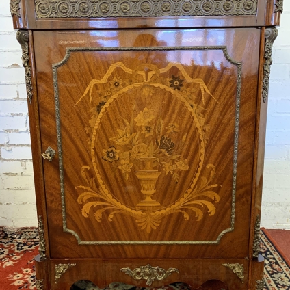 Stunning Mahogany Highly Decorative Inlaid Cabinet/cupboard - Now Sold
