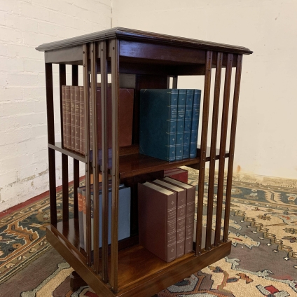 Exceptional Quality Edwardian Mahogany Revolving Bookcase - Now Sold