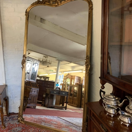 Opulent French Antique Carved Gilt Mirror Of Magnificent Proportions Circa 1890 - Now Sold