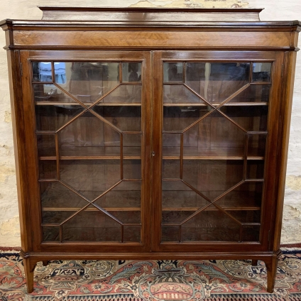 Superb Quality Edwardian Mahogany Astral Glazed Bookcase Circa 1900 - Now Sold