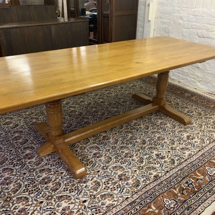 Large Panelled Oak Refectory Table - Now Sold