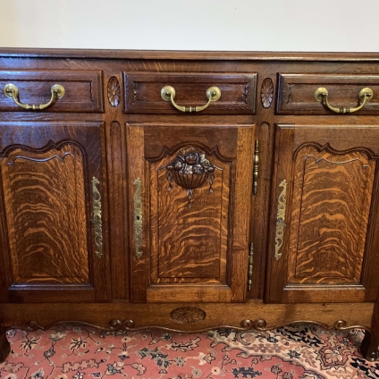 Quality Antique French Carved Oak Dresser/sideboard/cupboard - Now Sold