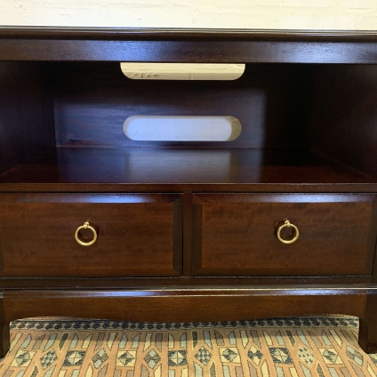 Quality Mahogany Stag Minstrel T.v Stand/cabinet - Now Sold