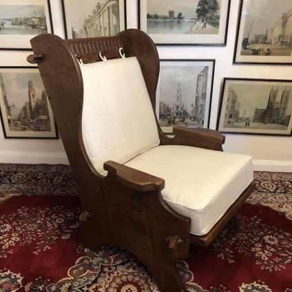 Outstanding Quality Rupert Griffiths Oak Armchair/fireside Chair - Now Sold