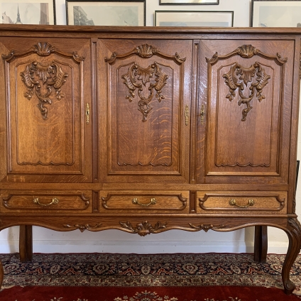 Stunning French Carved Oak Cocktail Cabinet/bar/cabinet/cupboard - Now Sold