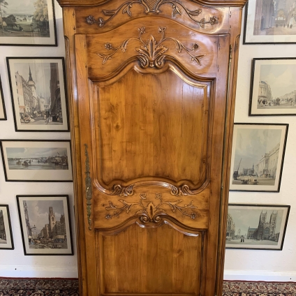 Stunning French Carved Fruitwood Armoire/wardrobe/linen Cupboard - Now Sold