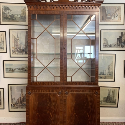 Fantastic Quality Mahogany Glazed Cabinet By Dickson Of Ipswich - Now Sold