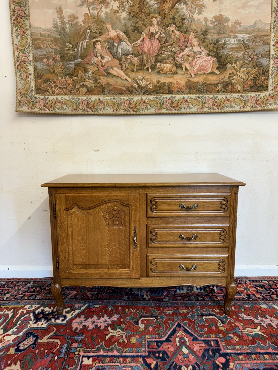 Fabulous French Carved Oak Cabinet/cupboard