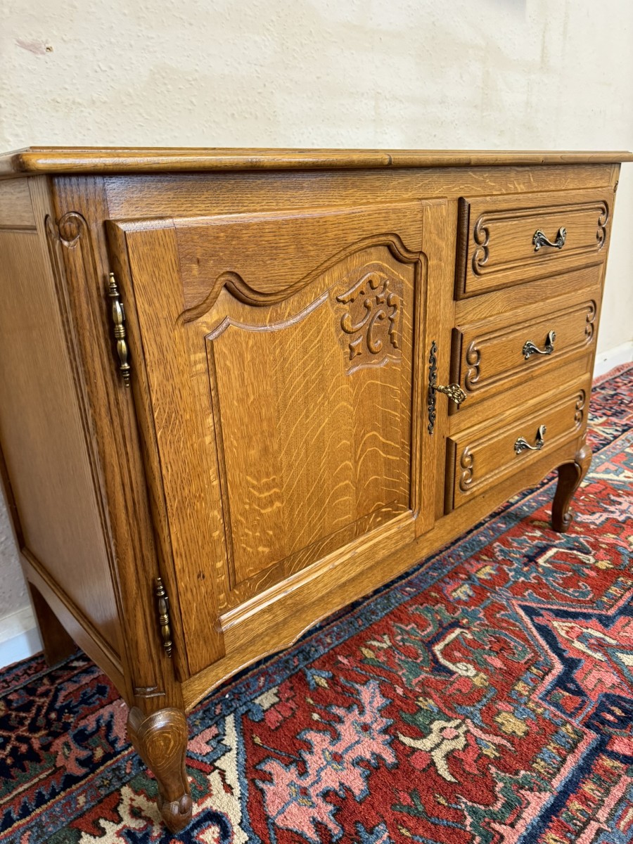Fabulous French Carved Oak Cabinet/cupboard - Image 7