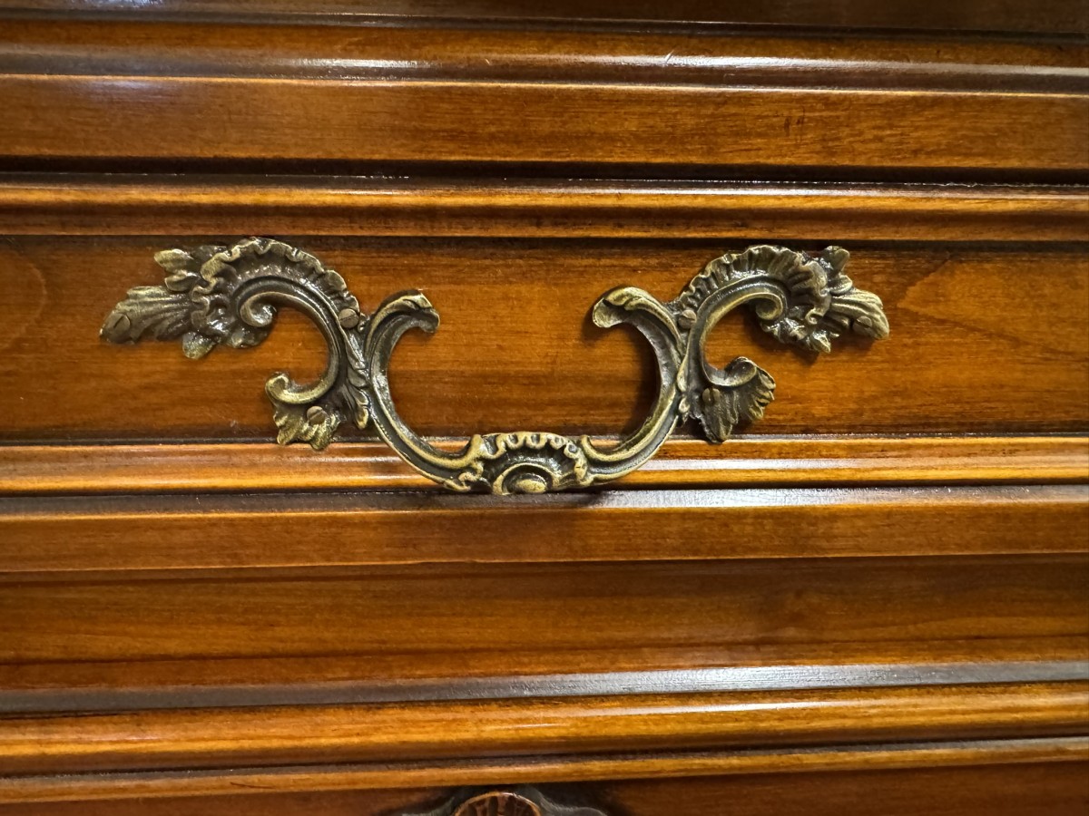 Stunning French Carved Mahogany Marble Top Credenza/dresser - Image 20