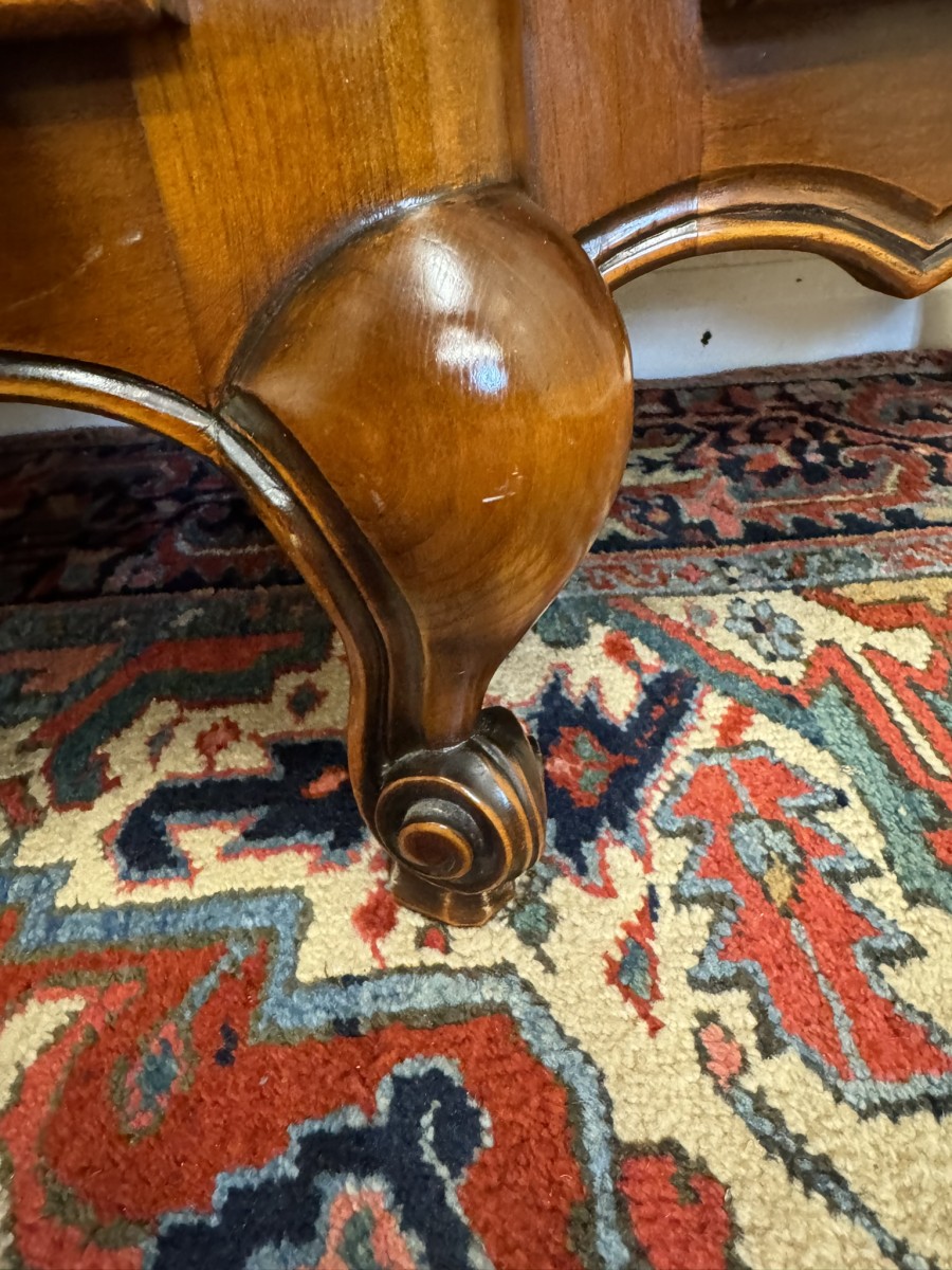 Stunning French Carved Mahogany Marble Top Credenza/dresser - Image 23