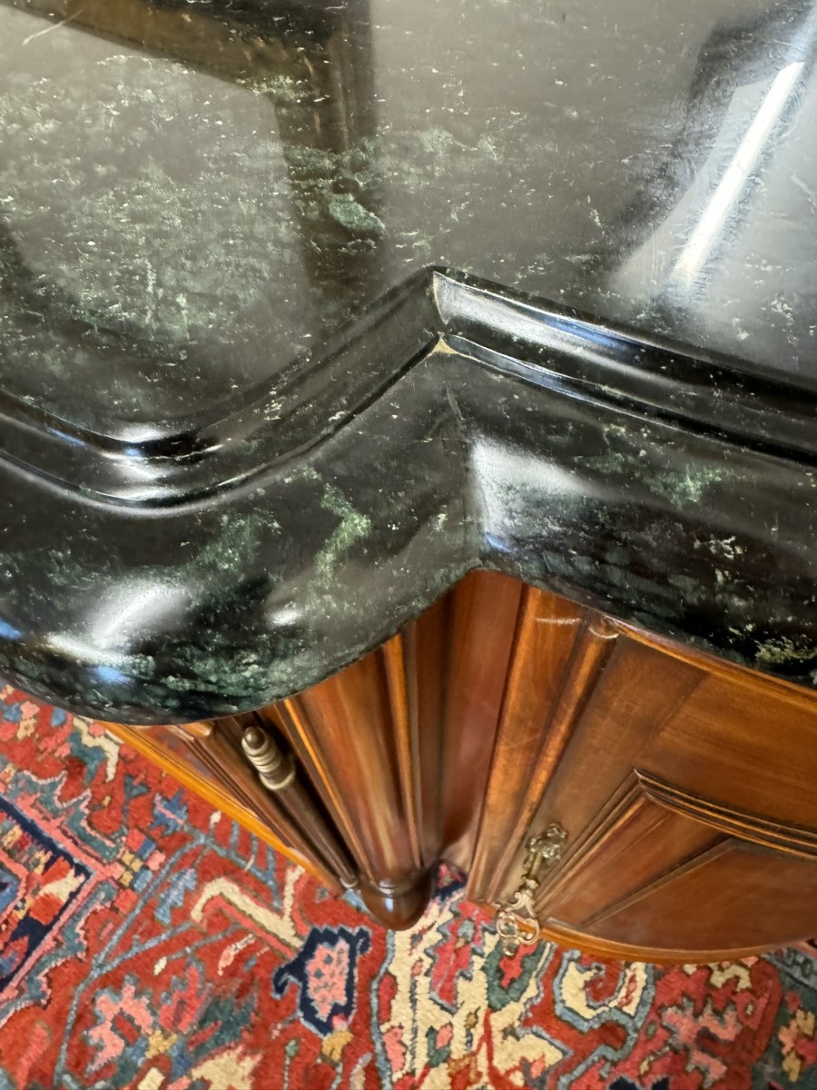 Stunning French Carved Mahogany Marble Top Credenza/dresser - Image 24