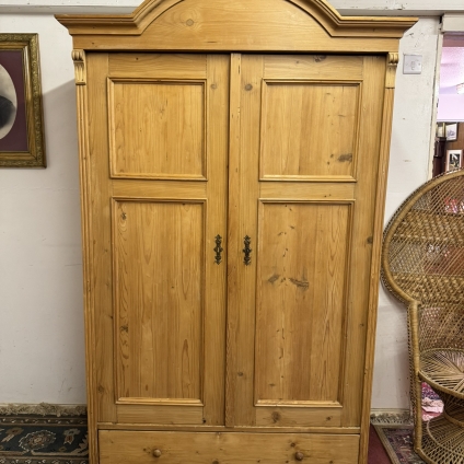 Fabulous Antique Pine Two Door Wardrobe Circa 1910