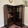 FABULOUS QUALITY 1930'S OAK CORNER BOOKCASE