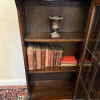 FABULOUS QUALITY 1930'S OAK CORNER BOOKCASE - Image 13