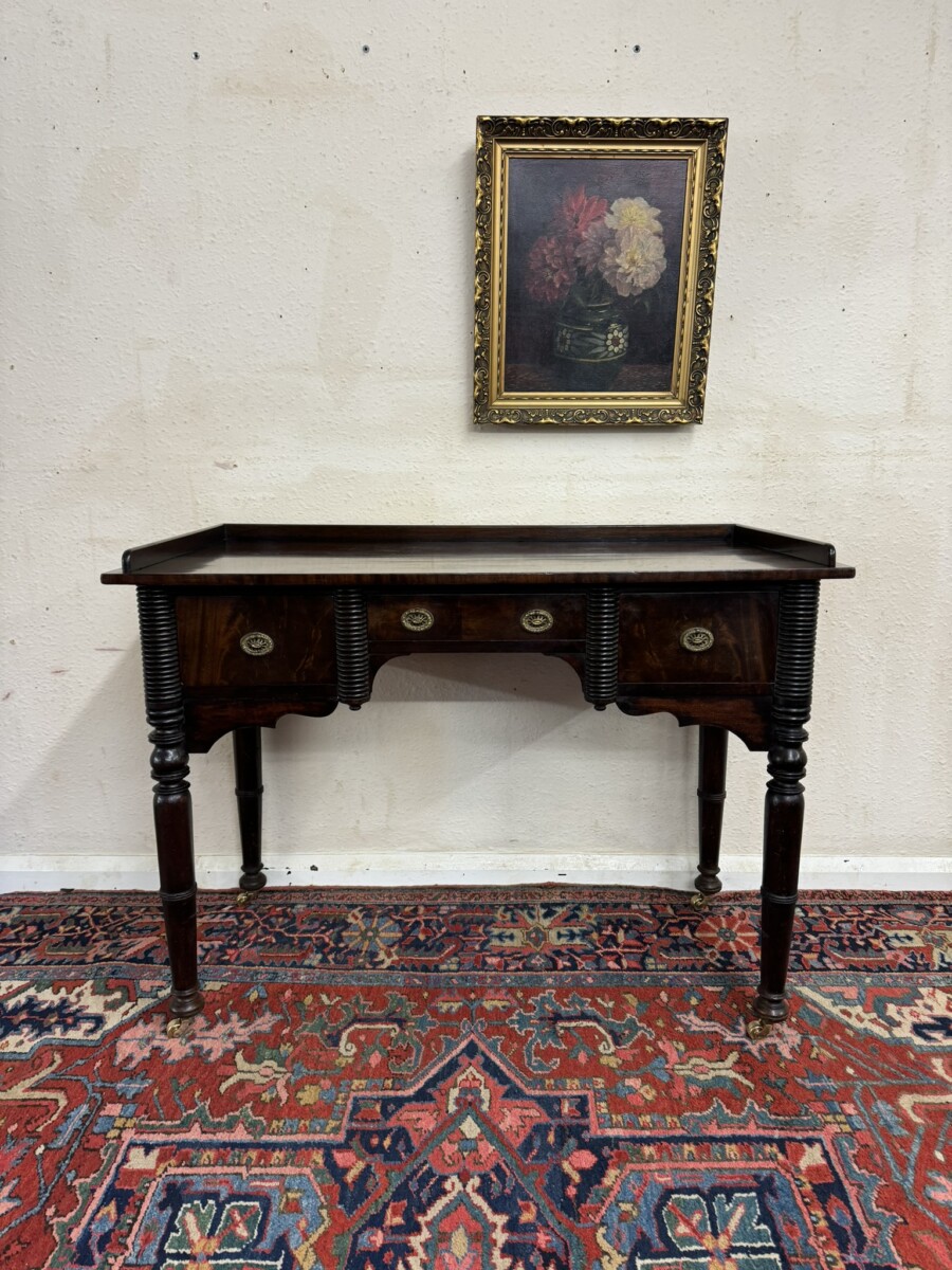 FANTASTIC WILLIAM IV ANTIQUE MAHOGANY SIDE TABLE/DESK CIRCA 1830 - Image 2