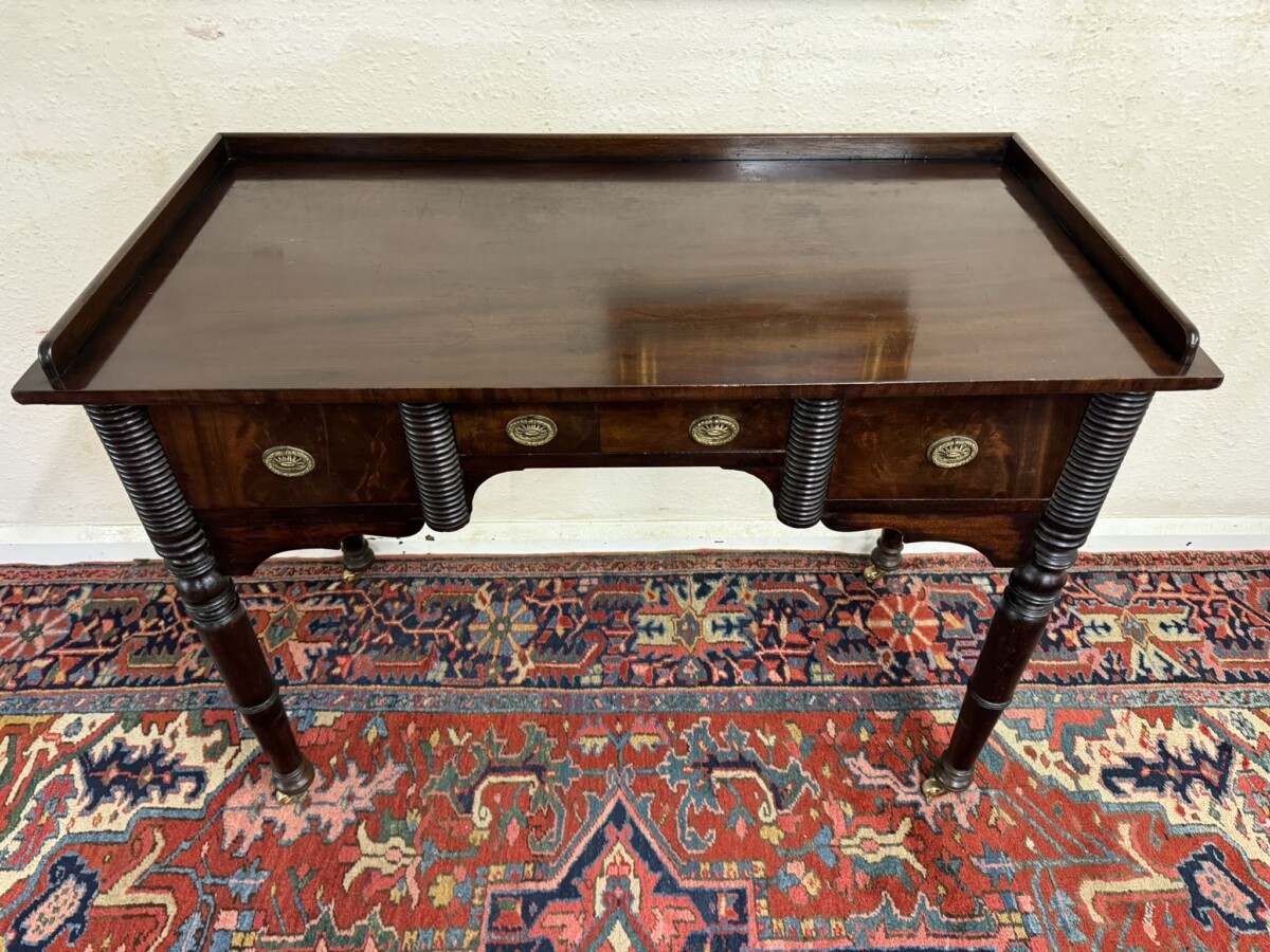 FANTASTIC WILLIAM IV ANTIQUE MAHOGANY SIDE TABLE/DESK CIRCA 1830 - Image 6