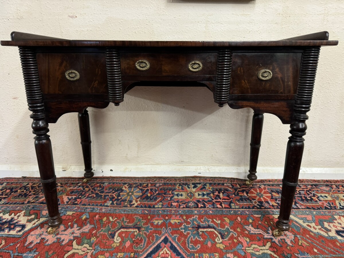 FANTASTIC WILLIAM IV ANTIQUE MAHOGANY SIDE TABLE/DESK CIRCA 1830 - Image 7