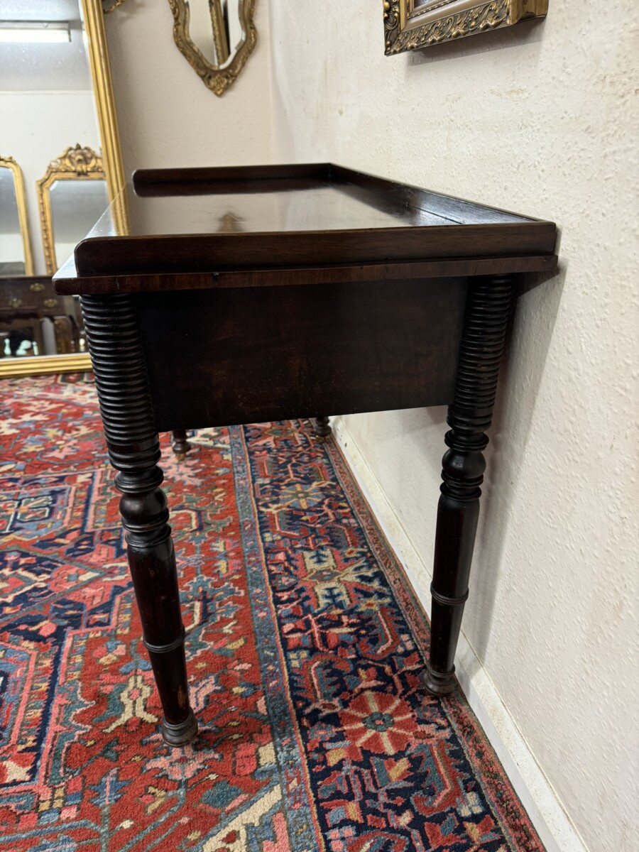 FANTASTIC WILLIAM IV ANTIQUE MAHOGANY SIDE TABLE/DESK CIRCA 1830 - Image 10